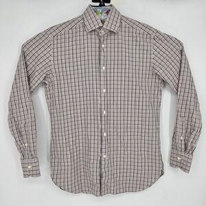 Ermenegildo Zegna Shirt Mens 15.5 39 Medium Button Up Long‎ Sleeve Italy Casual